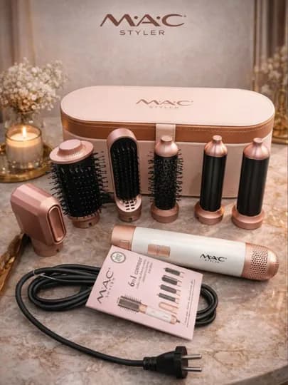 Фен для волос MAC styler MC-6766 6 в 1, воздушная укладка и автоматическая плойка 6 в 1 — GLOWZA-FENTAROQ