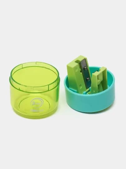 Точилка Deli H558, 8/12 мм, с контейнером — DELISTO-P1126B3-БИРЮЗ