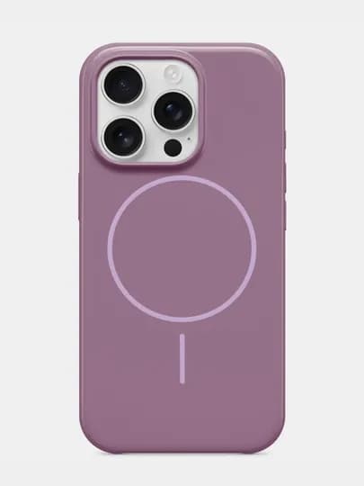 Чехол Beats c MagSafe для iPhone 16 Pro/ProMax, 16, 16 Plus. Противоударный — GIPMART-BTSCL-ПУРПУР-BTS16P