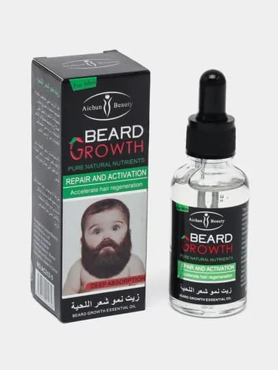 Масло для роста бороды и волос Beard Growth — USCOS-SOQOL