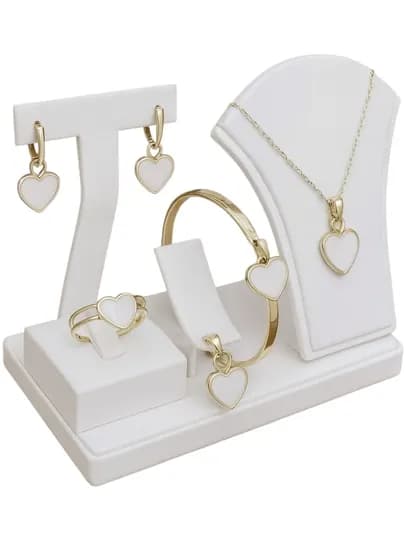 Комплект украшений в стиле Vancleef, Messika, Bvlgari, серьги, кольцо, браслет, цепочка — XULUX-KLEVER-СЛНКОСТ