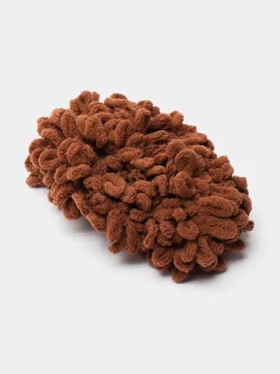 Пряжа Alize Puffy с большими петельками, однотонный — KARTOPU-ALPUFY2-КОРИЧН