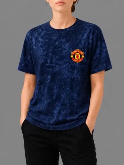 Женская футболка с принтом футбольного клуба, Manchester United, унисекс, оверсайз — N0L-HOPRT0801184939-CЕРМЕЛ-XL