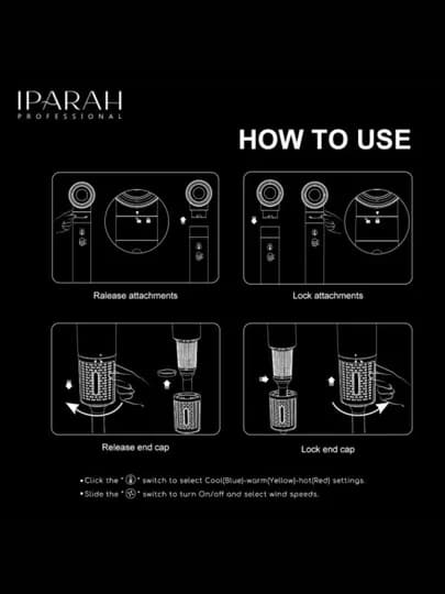 Фен-стайлер IPARAH P-500g Hair Styler 6 в 1 с функцией автоматической намотки плойки — AVURA-500