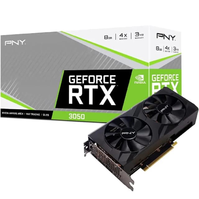 Videokarta PNY - 8GB GeForce RTX3050 GDDR6 128bit 3-DP HDMI