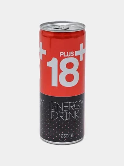 Напиток энергетический "Plus 18+", 250 мл — MON18-P0AB2BF