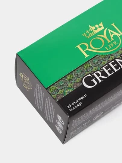 Чай зеленый Royal Life Green, 25 пакетиков — ROYALT-P0D6BAE