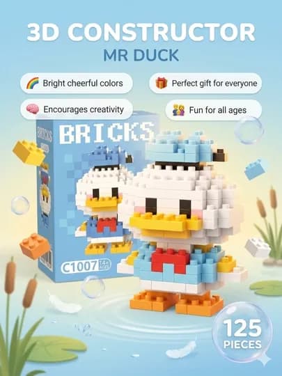 3D-конструктор LEGO, головоломки и игрушки для детей и взрослых — STIKR-TANLASHOP3DC1LEGO-ГОЛУБ