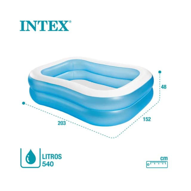 Надувной бассейн INTEX 57180 , синий