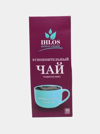 Чай листовой зеленый (Травяной микс) Успокоительный Ihlos, 100 г — SHAKAR-P05AA40