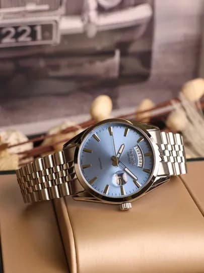 Мужские наручные часы Oristar Precious Time Classic Day-Date — 12334-WORI12-СВЕТСИН
