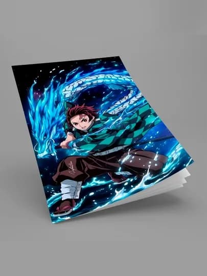 Блокнот с иллюстрациями Аниме — SALO-ANIME12-АЛЫЙ