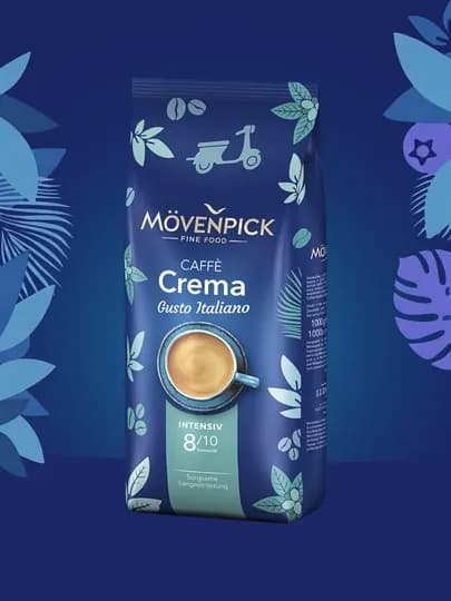 Кофе зерновое Movenpick Caffe Crema Gusto Italiano, произведен в Германии — TEACOFF-GUSTO1