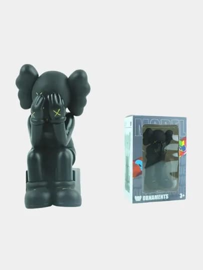 Фигурка Kaws five years с подарочной коробкой, для дизайна интерьера, кавс беарбрик — FXSHOP-KAWSFXN-ХРОМ