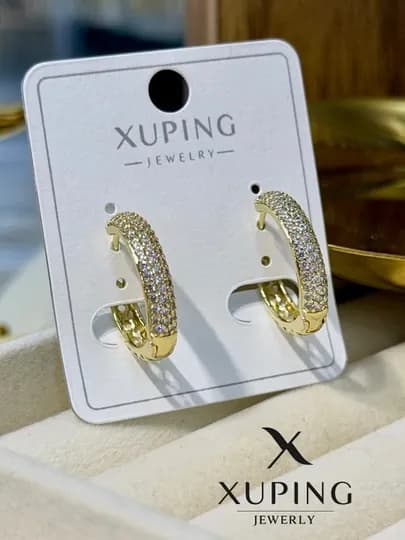 Серьги для женщин и девушек — HUSNUR-XUPING8-БЕЖЕВ