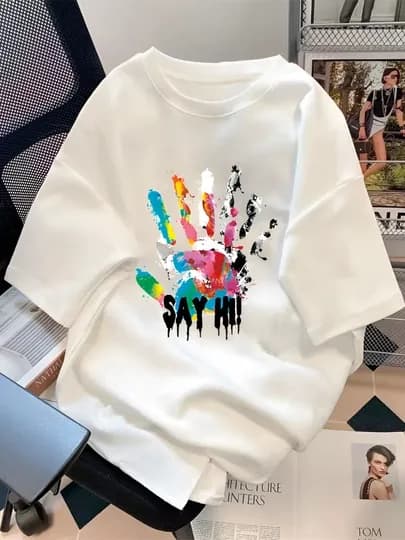 Женская футболка oversize – стильная футболка для женщин — MANONA-FUTBOL2-БЕЖЕВ-4XL