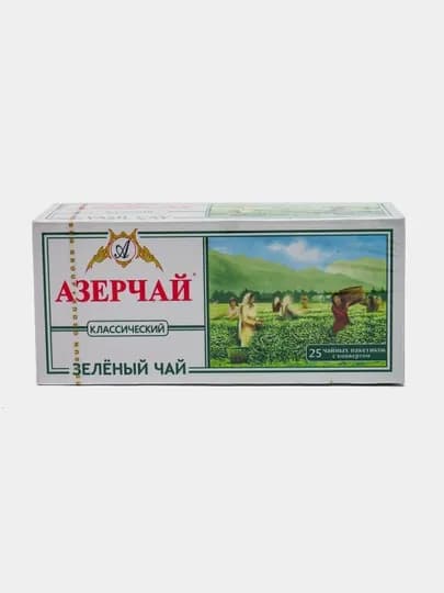 Зеленый классический чай АЗЕРЧАЙ, 25 шт, 50 г — AZERCAY-012