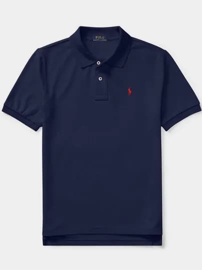 Классическая мужская футболка-поло Polo Ralph Lauren (100% премиум хлопок) — WEARLY-RLPOLO-ТЕМНСИН-XL