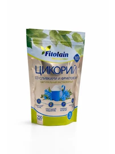 Цикорий растворимый Fitolain, со сливками и фруктозой, 250 г — PPHS-FITOLAINFRUKTOZA