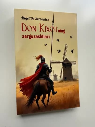 ДОН КИХОТ Migel de Servantes - Классика мировой литературы о мечтах, чести и приключениях — C12345B-BOOKDONKIXOTOLTINQALAM