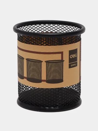 Стакан для ручек метал. 9172 Deli — DELISTO-P1126E2-СИНИЙ