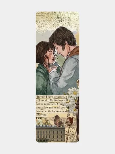 Закладки для книг и ежедневников 2 шт, темы "Гарри Поттер" "Англия" "розовый" "Дисней" — HAPPYCA-ZAKLAD2-БЕЖЕВ