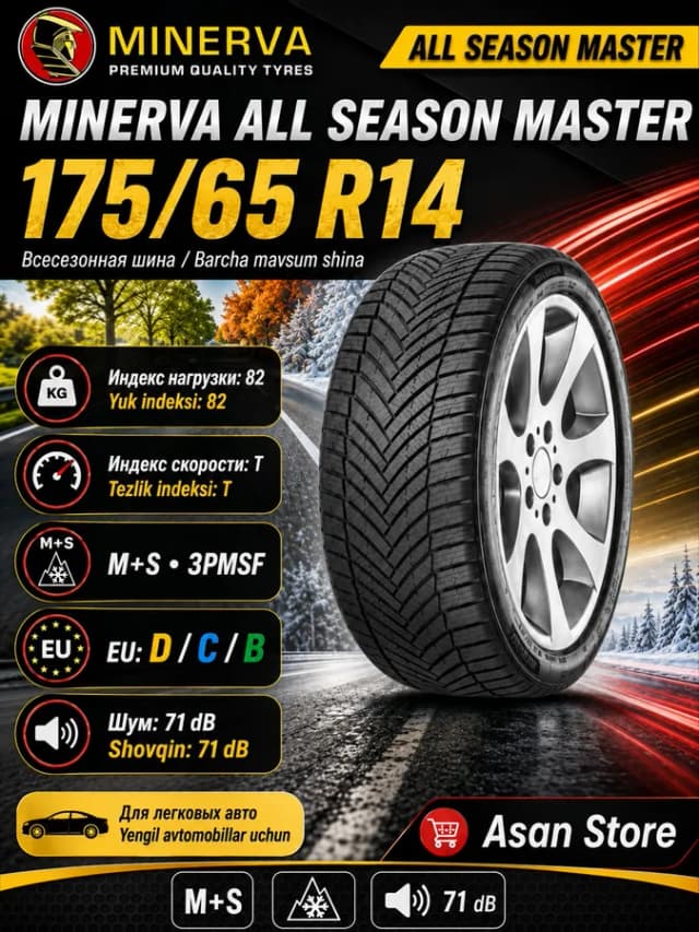 Шина Minerva All Season 82T 175/65 R14, 1 шт