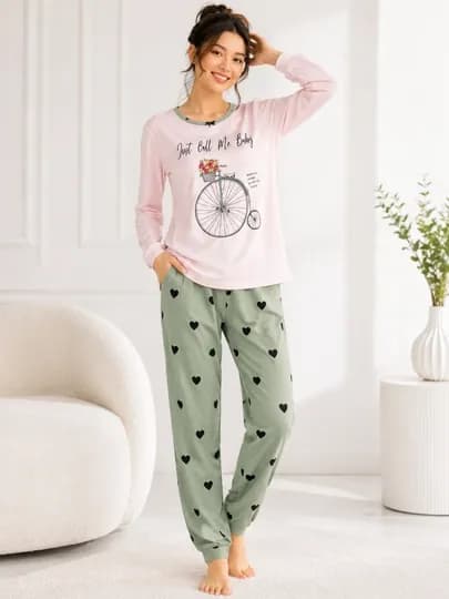 Женская домашняя одежда, пижамы — UNCLOTH-PIJAMA-КОНФЕТН-S