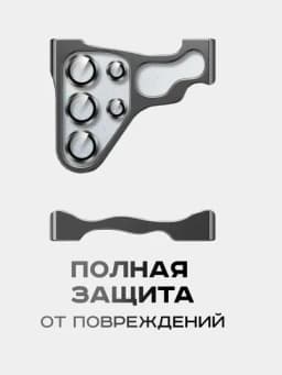 Чехол для Samsung металлический — защита углов и корпуса от ударов и царапин — PRBOZOR-CHEXO3-ПРОЗР-S24PLUS