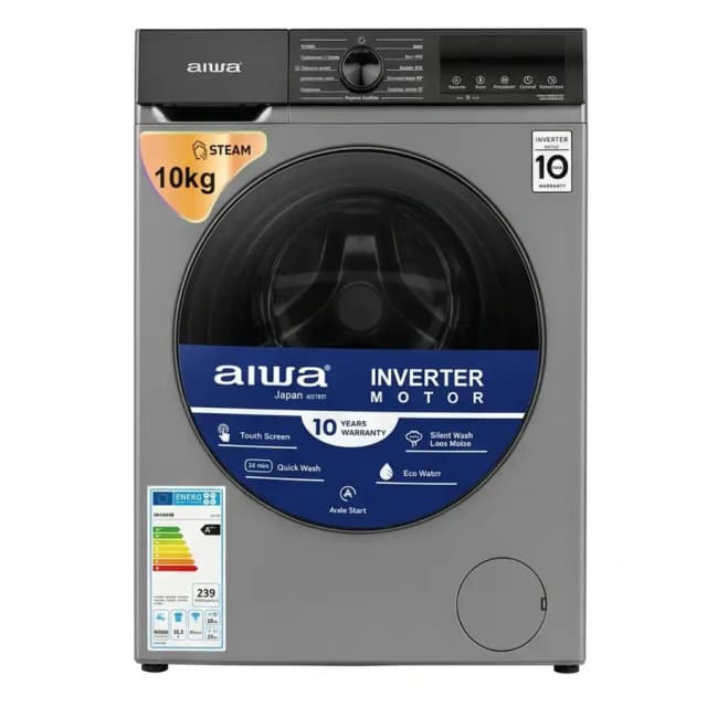 Kir yuvish mashinasi Aiwa AI100 10kg INVERTER Grey