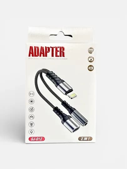 Адаптер Lightning на 3,5 мм AUX и Lightning для наушников и кабеля Lighting — ZED1-GJ012