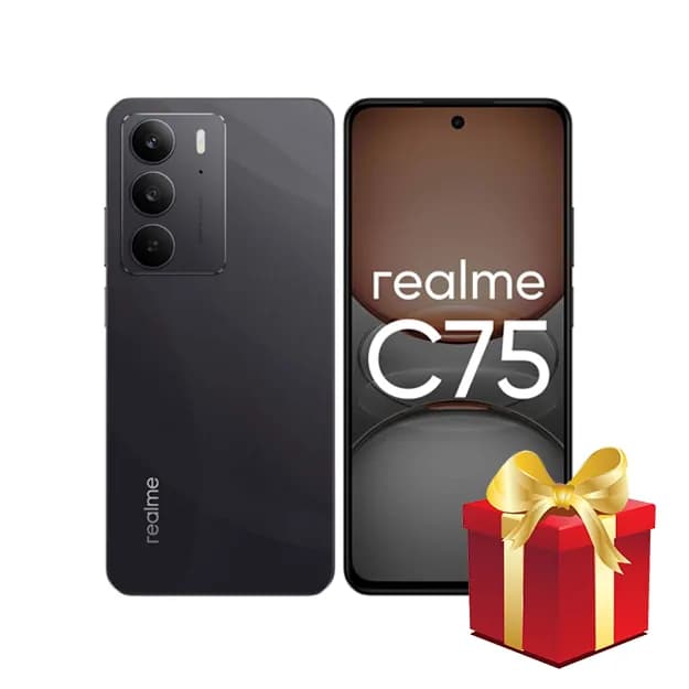 Смартфон realme C75, 8/256 ГБ, батарея 5828 мАч, зарядка 45 Вт, экран 90Гц FHD+, защита IP69