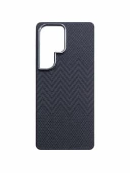 Премиальный карбоновый чехол для Samsung Galaxy S25 Ultra — CASIVO-C047-ЧЕРН