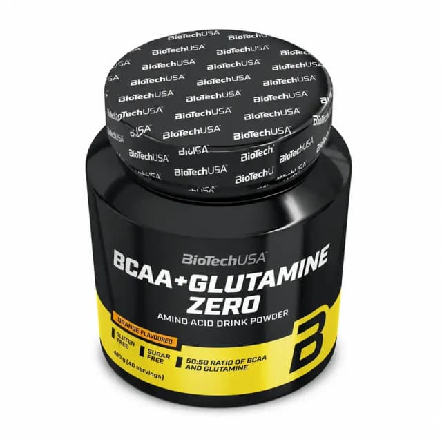 BQ BioTechUSA BCAA + Glutamine Zero – Orange, 480 g (40 Servings)