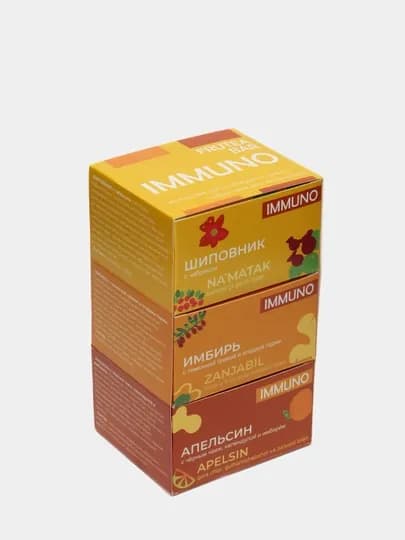 Набор чайных купажей Immuno Fruteabar, 3 бокса по 6 пакетиков — FRUTEA-SDDTEA