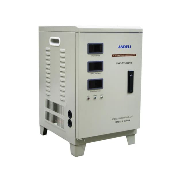 Стабилизатор напряжения Andeli ASV-D 15000VA, бежевый