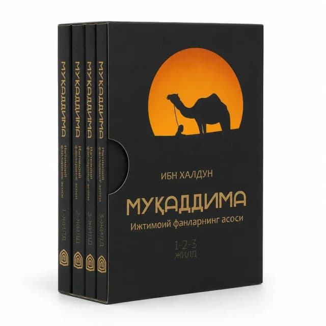 Kitob Ibn Xaldun Muqaddima. To‘liq nashr 3 jildda