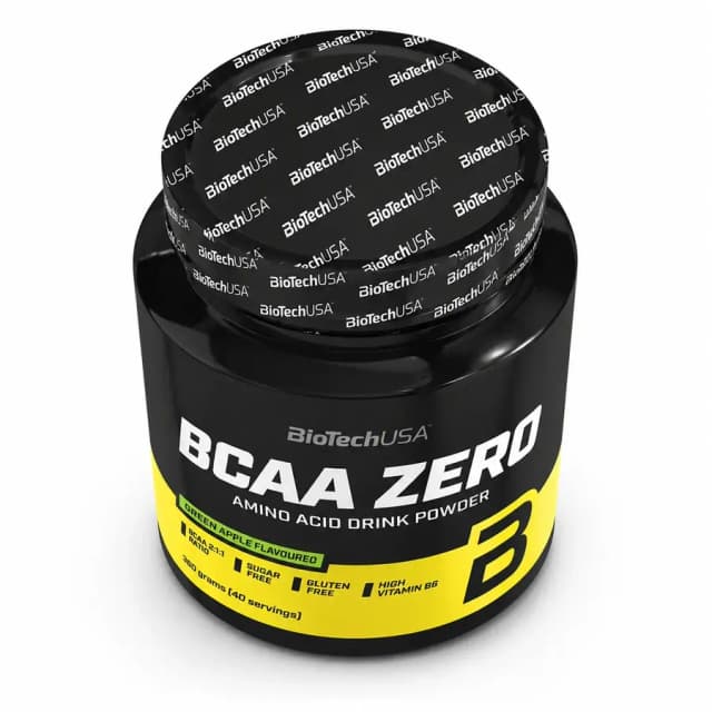 Aminokislotalar kompleksi BCAA Zero BioTechUSA (Green Apple) 360 g (40 srv)