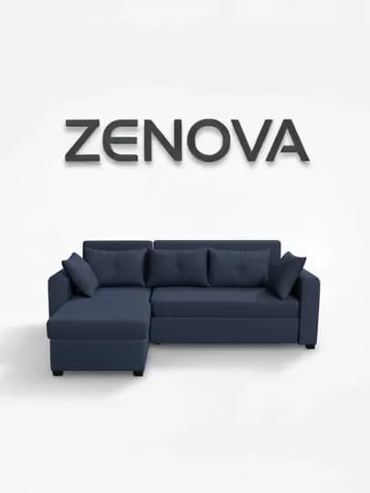 "ZENOVA" ,мягкая мебель, мебель, угловая мебель, кухонная мебель, мебель для гостиной — LOFTFUR-ZENOVA230X150-СИНИЙ-ZNOchap-ZNOdeky-ZNOmato