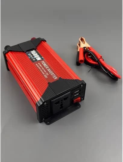 Инвертор SMART INVERTER, LCD 12, 24V, 220V, Для солнечных панелей и аккумуляторов — IISMART-INVERTER-КРАСН-1000