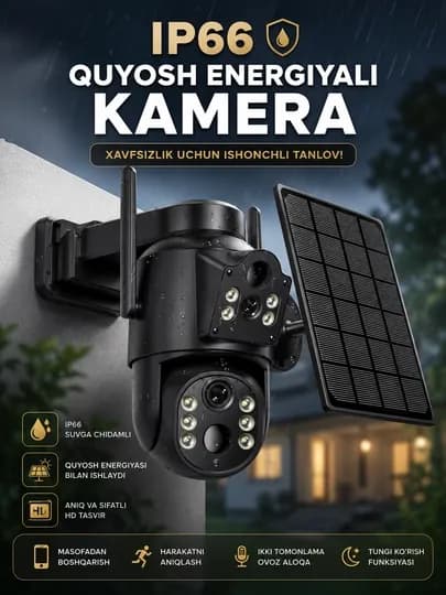 Умная Wi-Fi камера, PTZ камера видеонаблюдения, наружная камера Full HD — VIPTECH-SMARTCAM-КОРИЧН