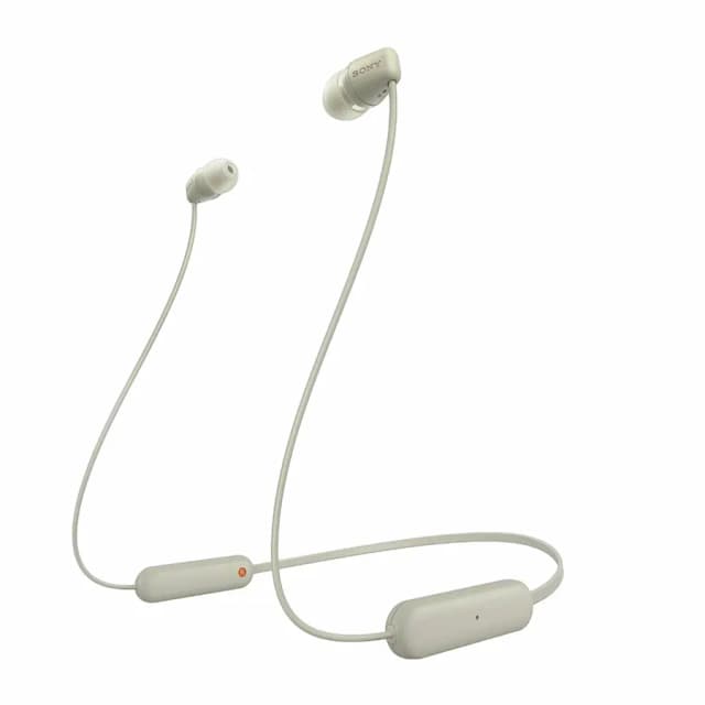 Наушники вставные беспроводные Sony WI-C100 Beige