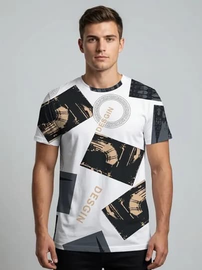 Мужская футболка — SHOPOF-YOZUVLA-БЕЖЕВ-52