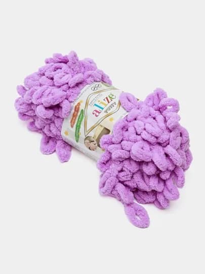 Пряжа Alize Puffy с большими петельками, однотонная — KARTOPU-ALPUF10-АМЕТИС