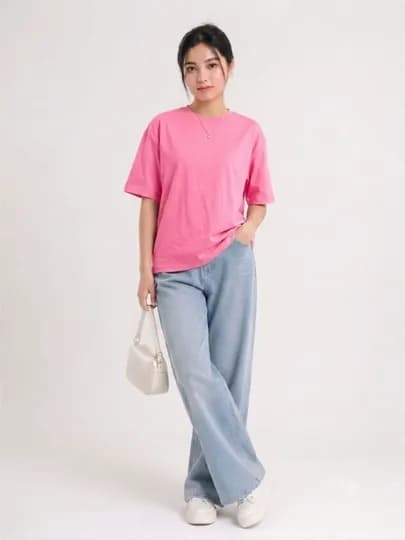 Премиальная oversize футболка для женщин, из 100% хлопка, унисекс casual basic — YUMABOO-QIZFUD1-ТЕМНРОЗ-XXL