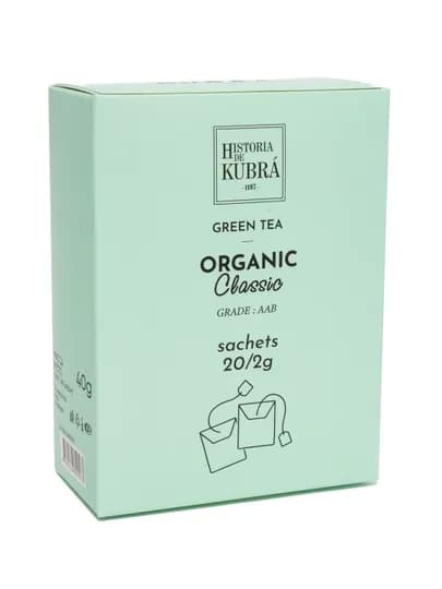Зеленый чай "ORGANIC CLASSIC" 20 пакетиков, 40 гр — KUBRA-ORGPAKE