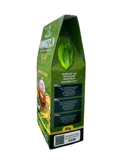 Амир Чай зеленый Китай В/С Ginseng Oolong 80 гр — АМИРТЕА-651199
