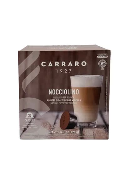 Кофе в капсулах Carraro Nocciolino — напиток с вкусом фундука, 30 капсул, Dolce Gusto — TCFSHOP-TCFC0134