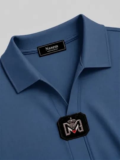 Комплект мужской одежды, поло и брюки — NASEM-КОСТЮМ42-СИНИЙ-XXXL