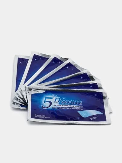 Отбеливающие полоски для зубов 5D White, 7 шт — ONEBIR-5DWHITE-5DWHT28